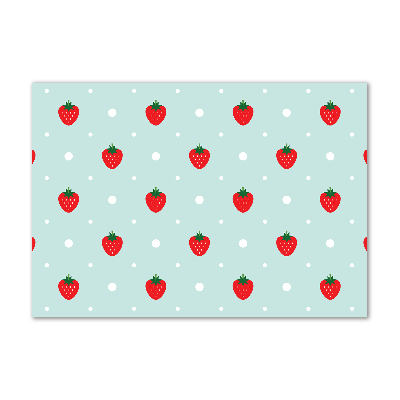 Acrylic print Strawberry icons