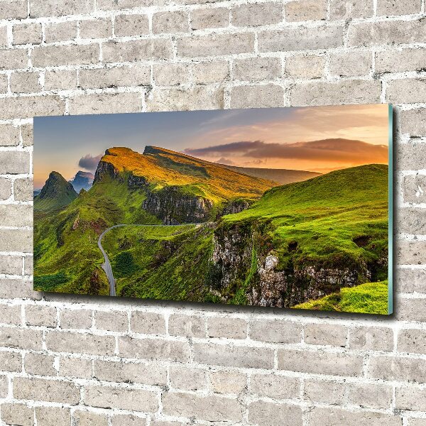 Acrylic wall art Scotland Hills