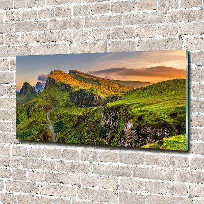 Acrylic wall art Scotland Hills