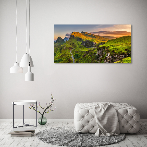 Acrylic wall art Scotland Hills