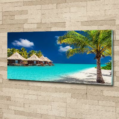 Acrylic wall art Bungalowy Maldives