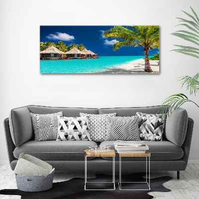 Acrylic wall art Bungalowy Maldives