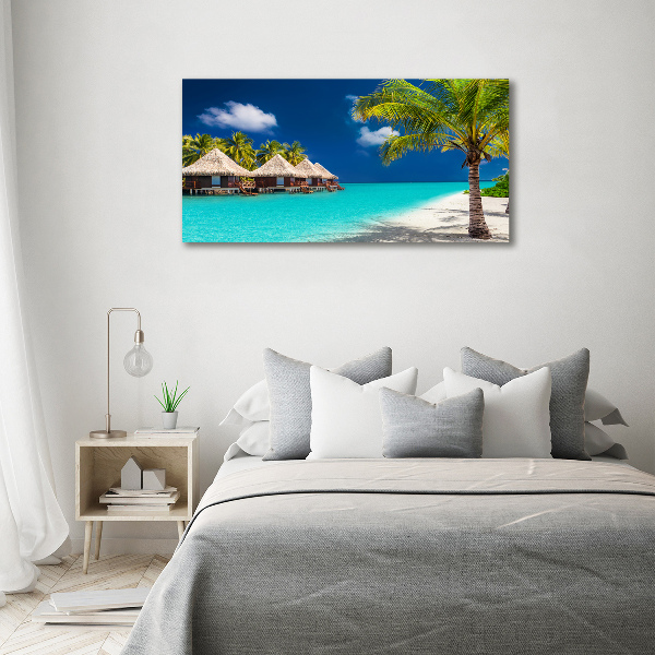 Acrylic wall art Bungalowy Maldives