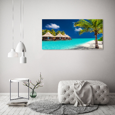 Acrylic wall art Bungalowy Maldives