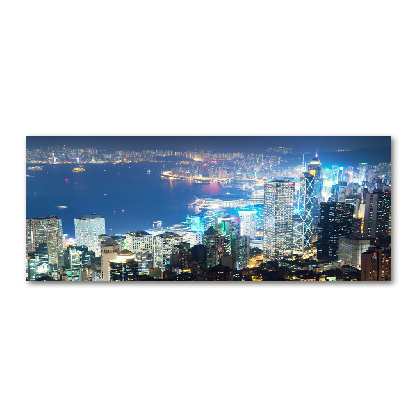 Acrylic print Hong Kong at night