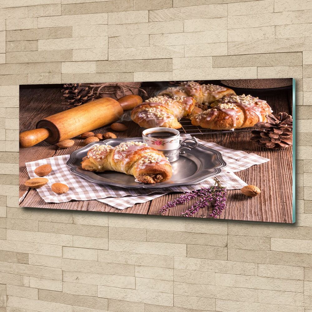 Acrylic wall art croissants