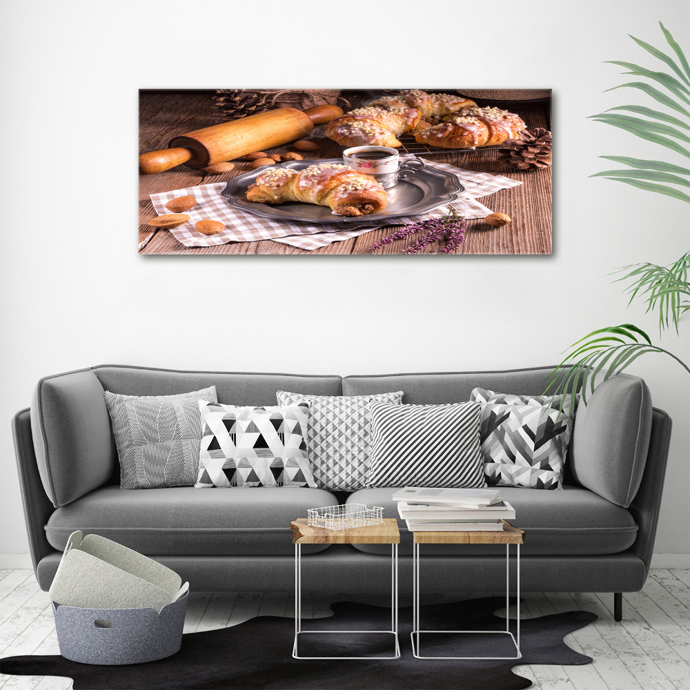 Acrylic wall art croissants