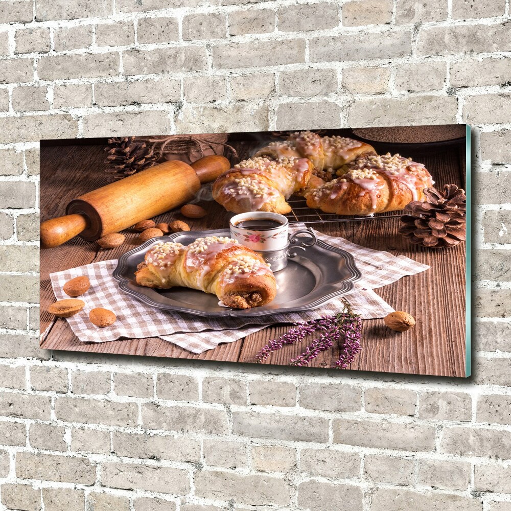 Acrylic wall art croissants