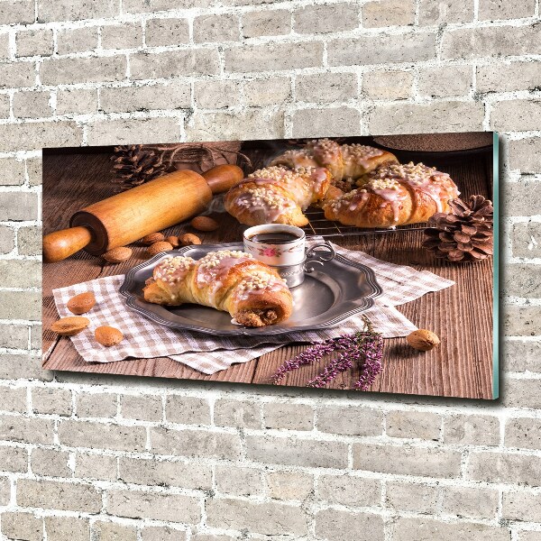 Acrylic wall art croissants