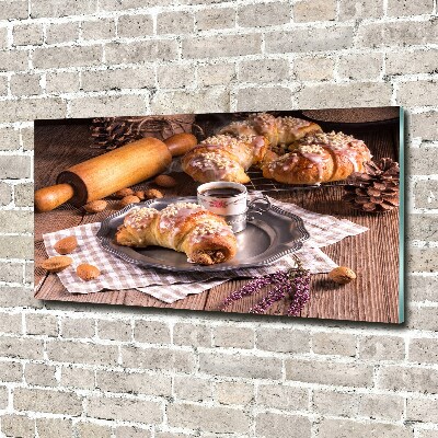 Acrylic wall art croissants