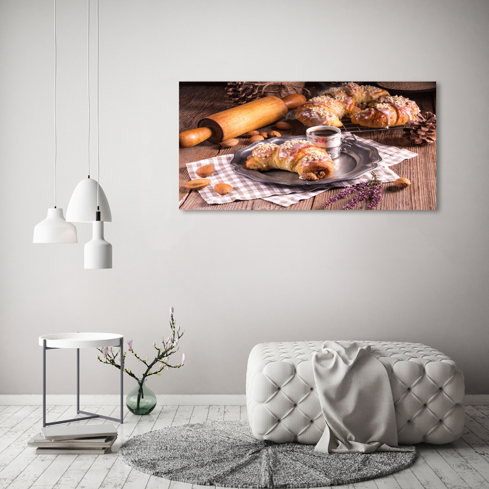 Acrylic wall art croissants