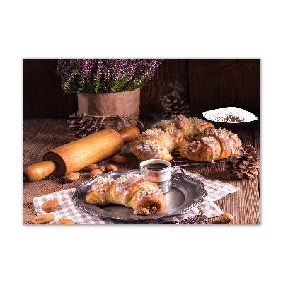 Acrylic wall art croissants