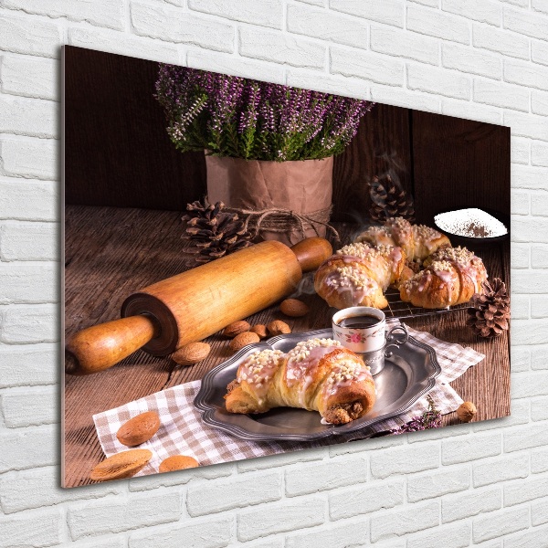 Acrylic wall art croissants