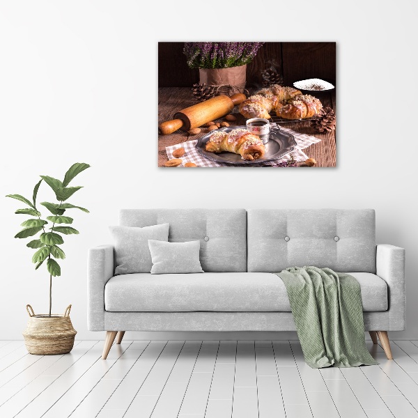 Acrylic wall art croissants