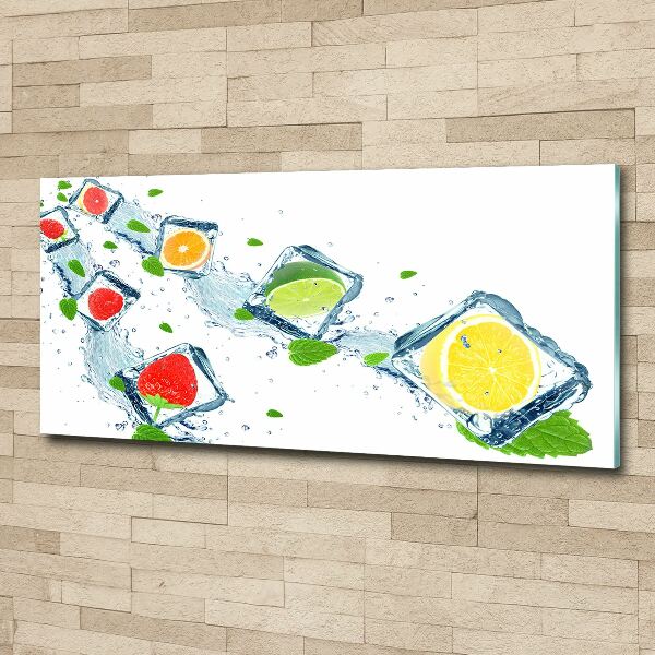 Acrylic wall art Fruit in cubes