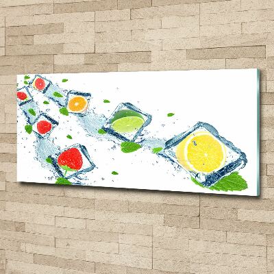 Acrylic wall art Fruit in cubes