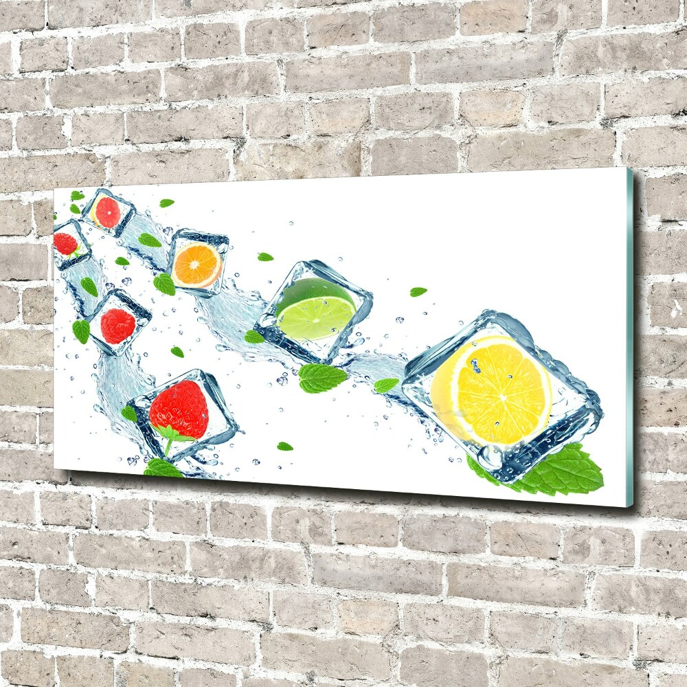 Acrylic wall art Fruit in cubes