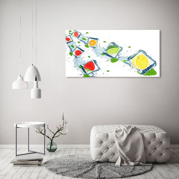 Acrylic wall art Fruit in cubes