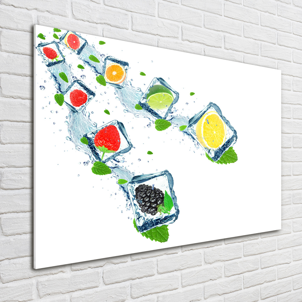 Acrylic wall art Fruit in cubes