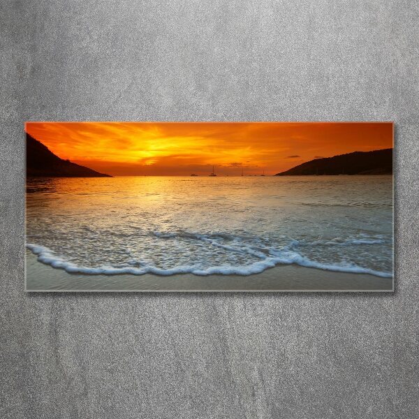 Wall art acrylic Sunset sea