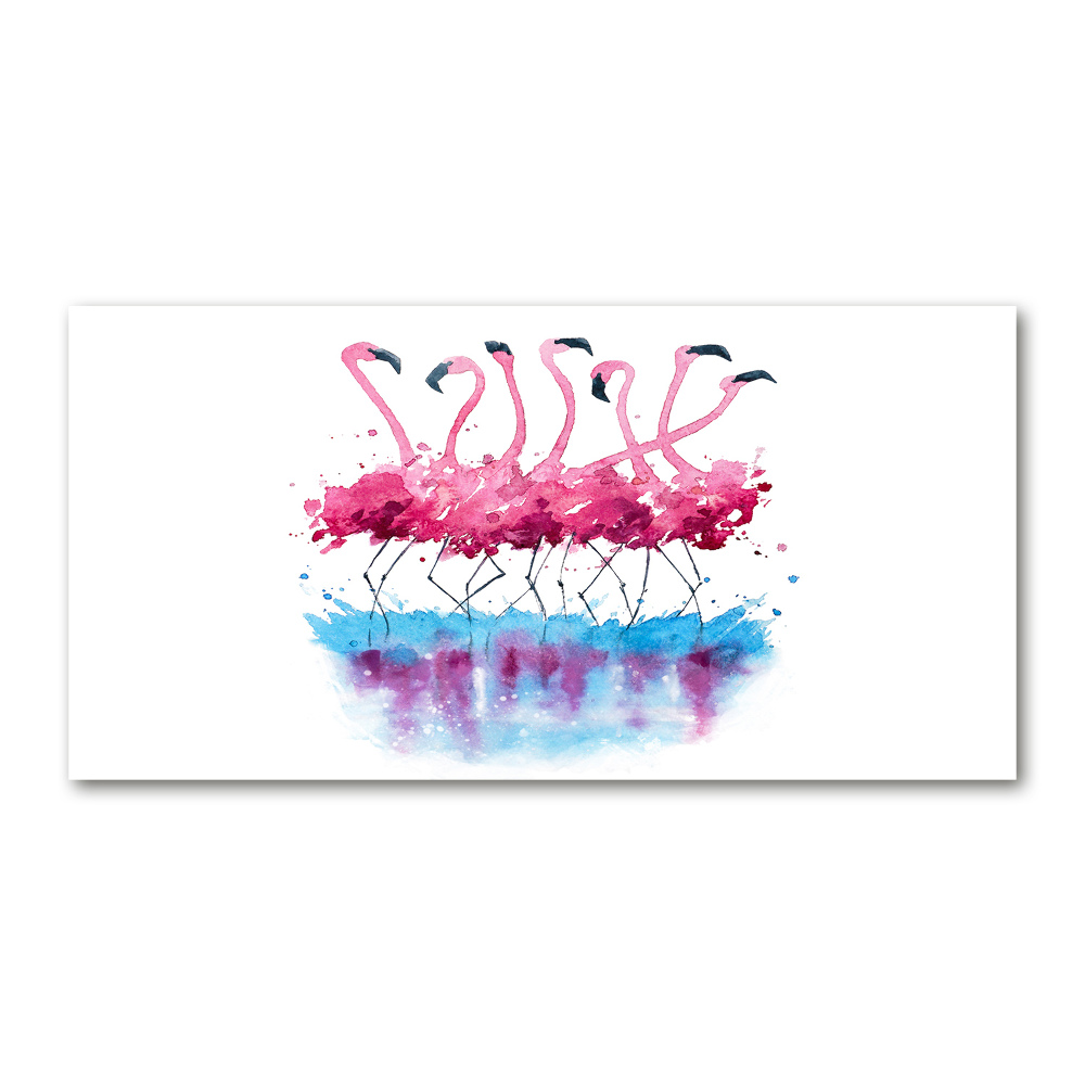 Wall art acrylic Flamingos