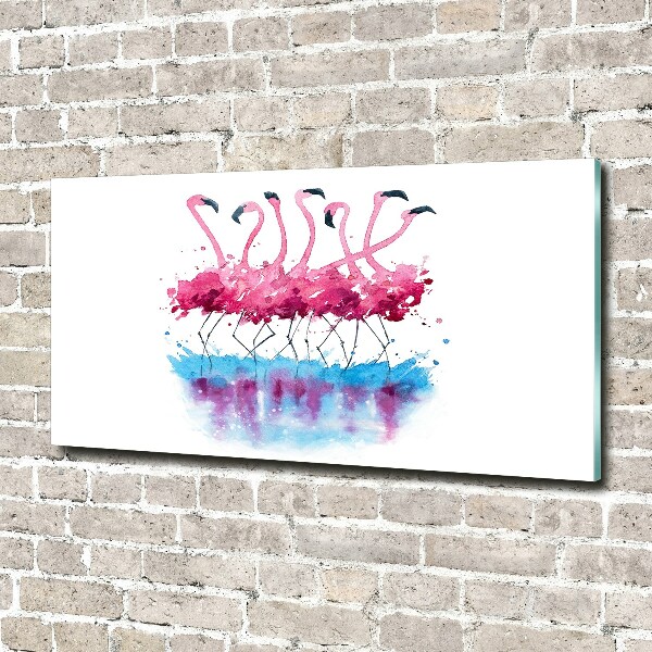 Wall art acrylic Flamingos