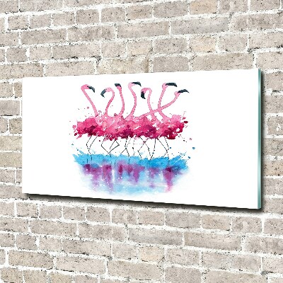 Wall art acrylic Flamingos