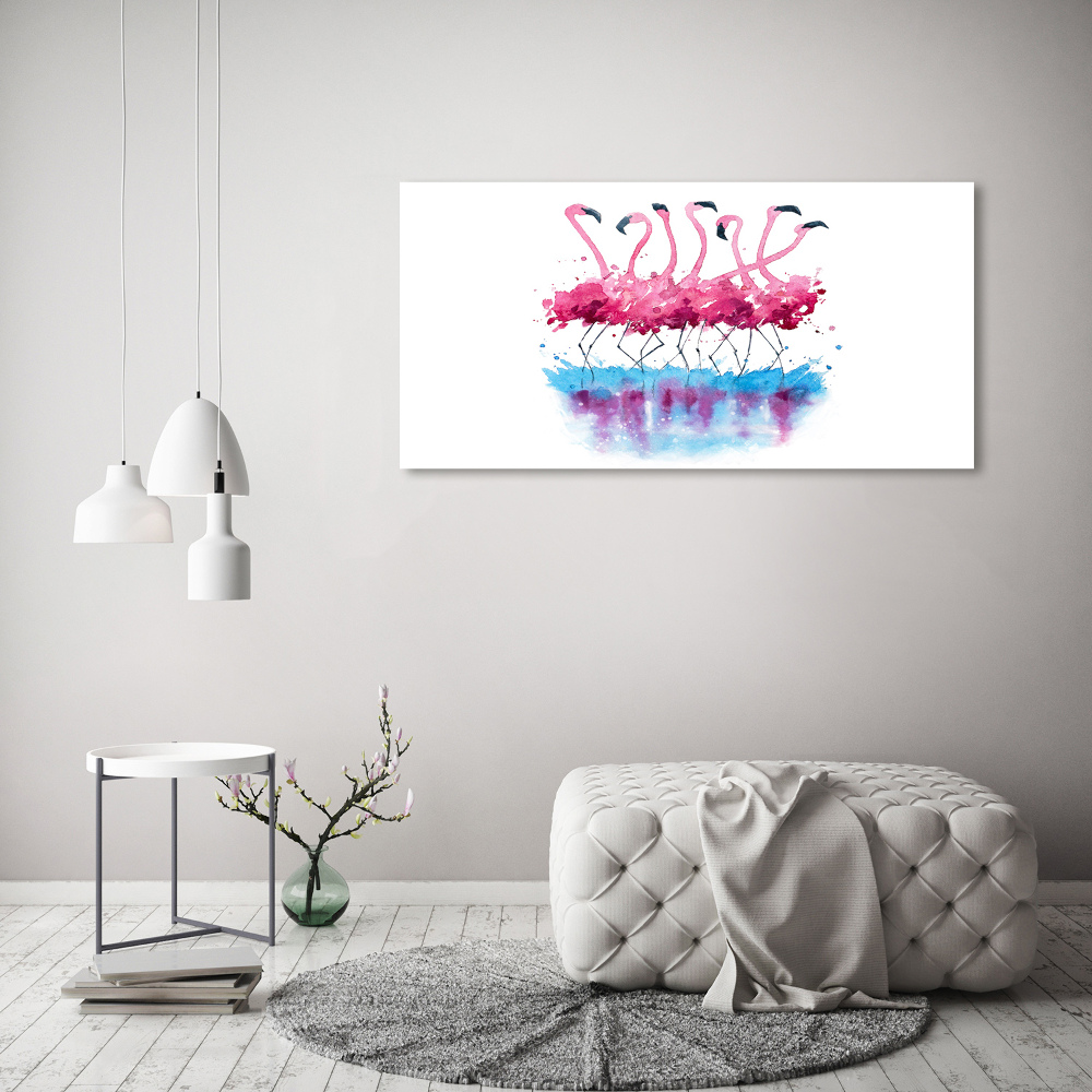 Wall art acrylic Flamingos