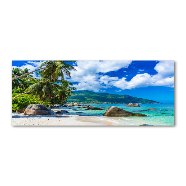 Print on acrylic Seychelles beach