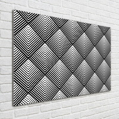 Acrylic wall art Geometric background