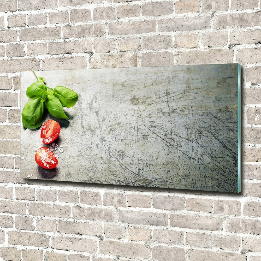 Wall art acrylic Tomatoes and basil