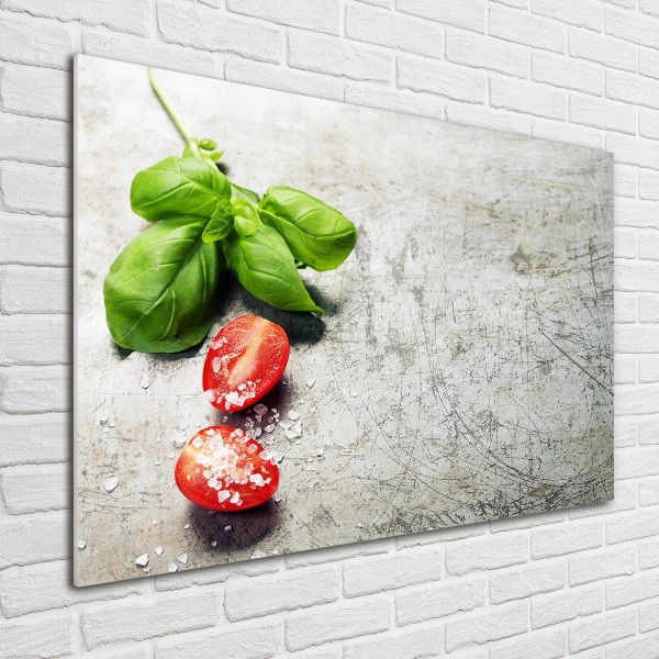 Wall art acrylic Tomatoes and basil