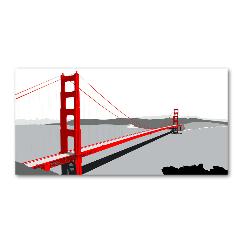 Print on acrylic San Francisco bridge