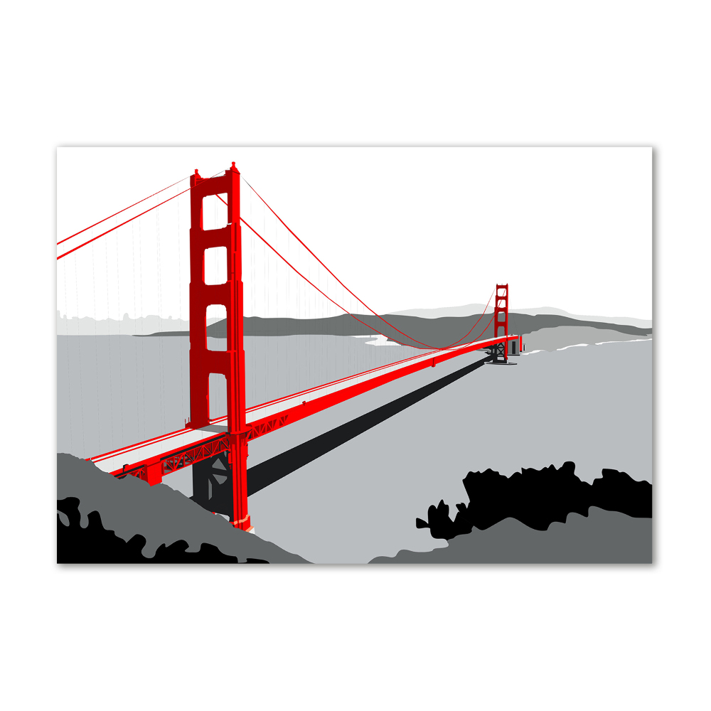 Print on acrylic San Francisco bridge