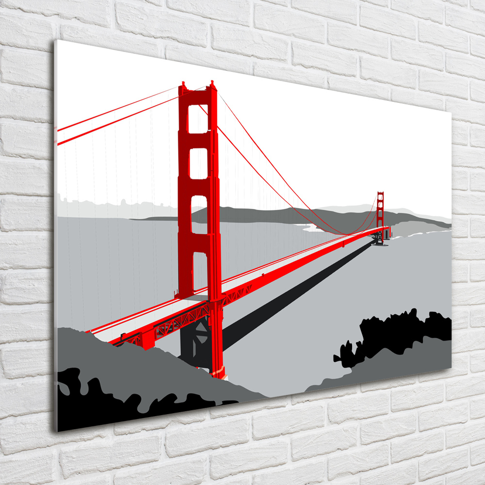 Print on acrylic San Francisco bridge