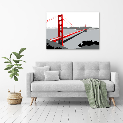 Print on acrylic San Francisco bridge