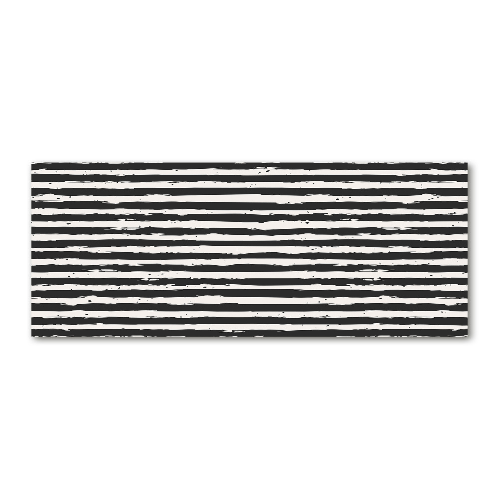 Acrylic wall art Black and white stripes