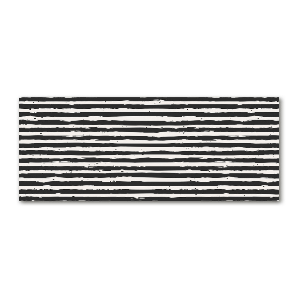 Acrylic wall art Black and white stripes