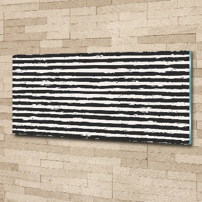 Acrylic wall art Black and white stripes