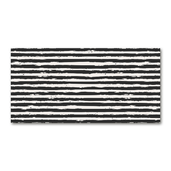 Acrylic wall art Black and white stripes