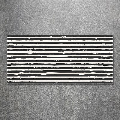 Acrylic wall art Black and white stripes