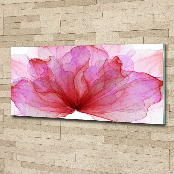 Acrylic wall art Pink flower