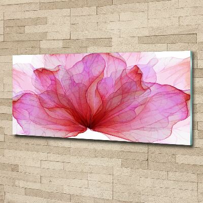 Acrylic wall art Pink flower