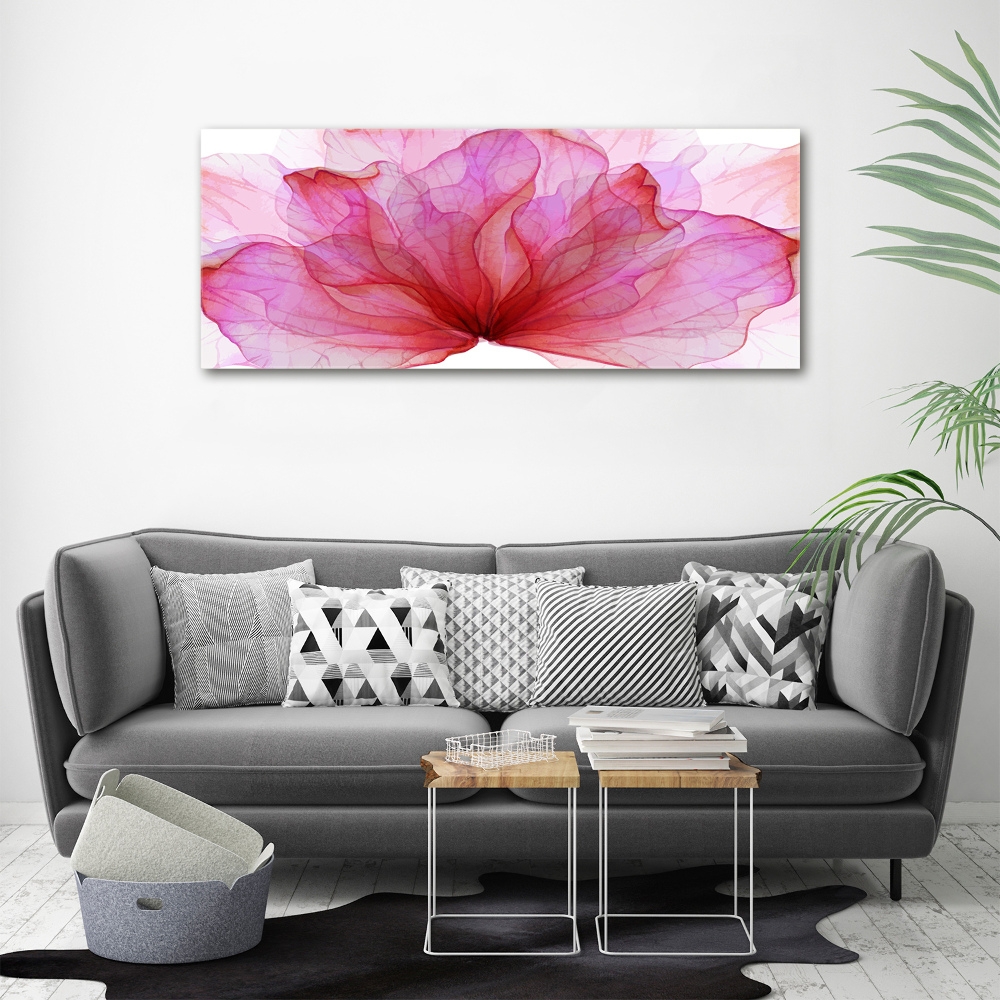 Acrylic wall art Pink flower