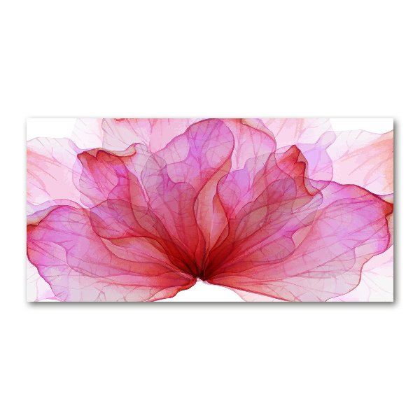 Acrylic wall art Pink flower