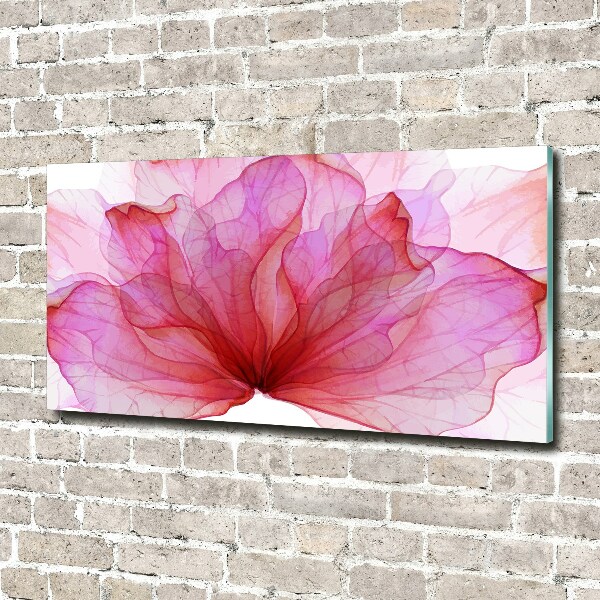 Acrylic wall art Pink flower