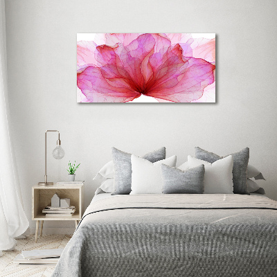 Acrylic wall art Pink flower