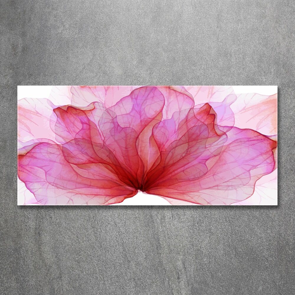 Acrylic wall art Pink flower