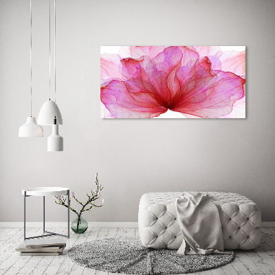 Acrylic wall art Pink flower