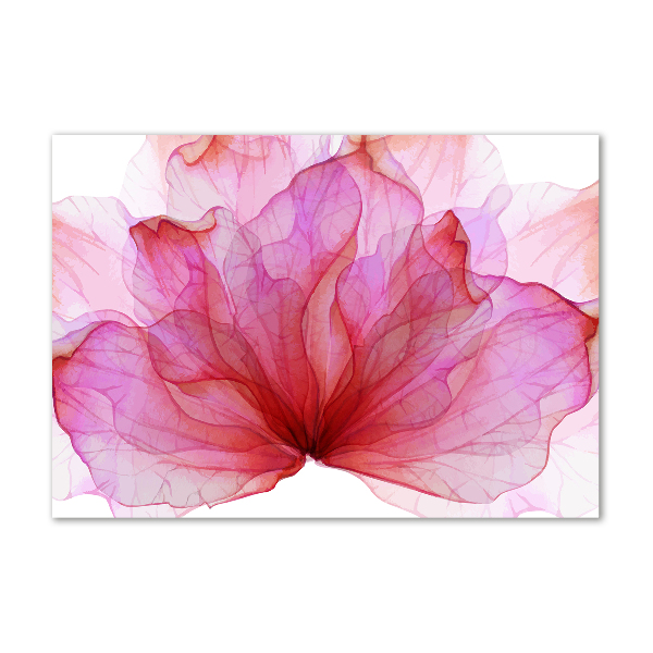 Acrylic wall art Pink flower